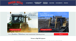 Desktop Screenshot of highhillequipment.com